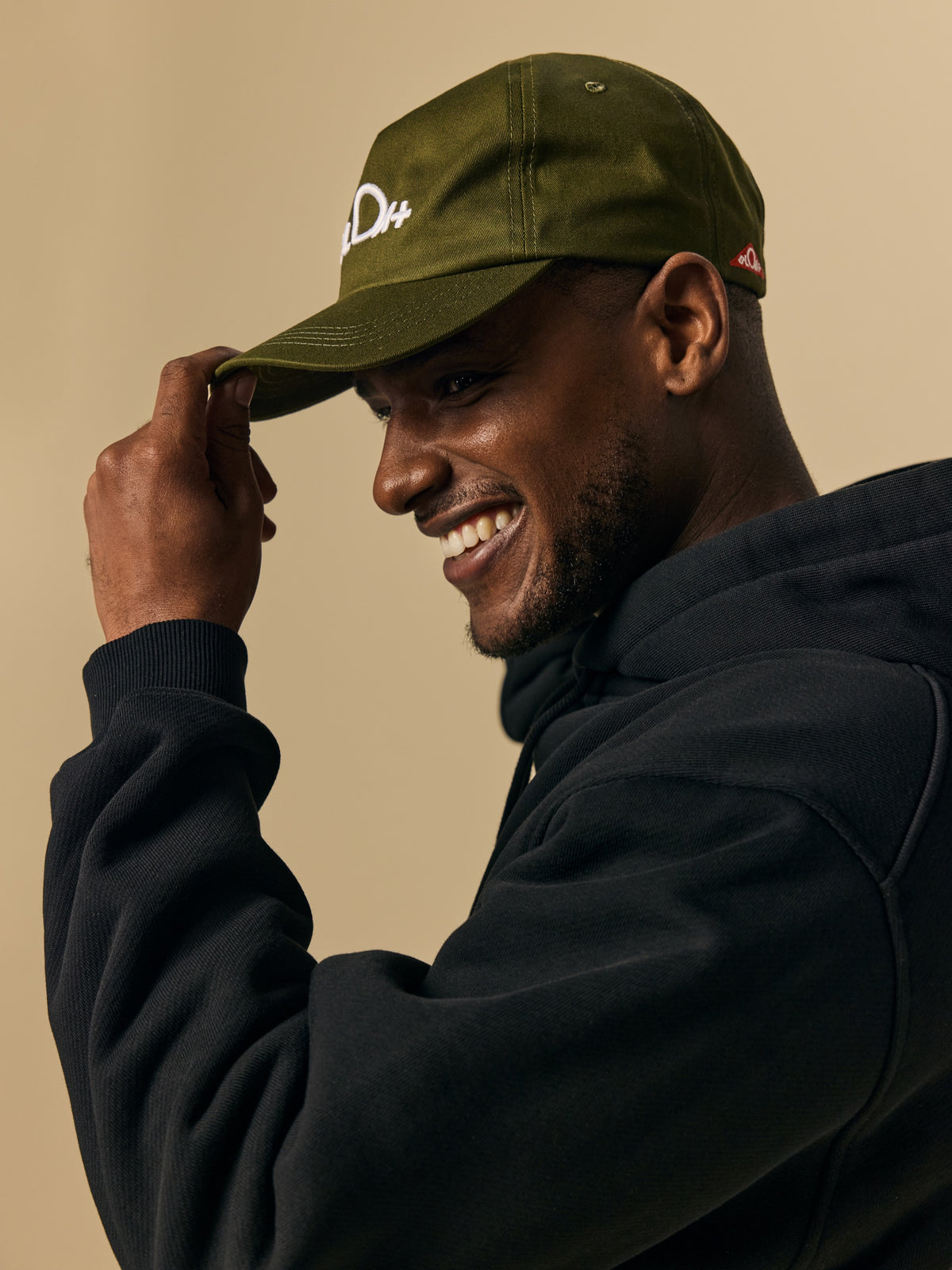 Organic Cotton Five Panel Hat in Oil Green [color:Oil Green]
