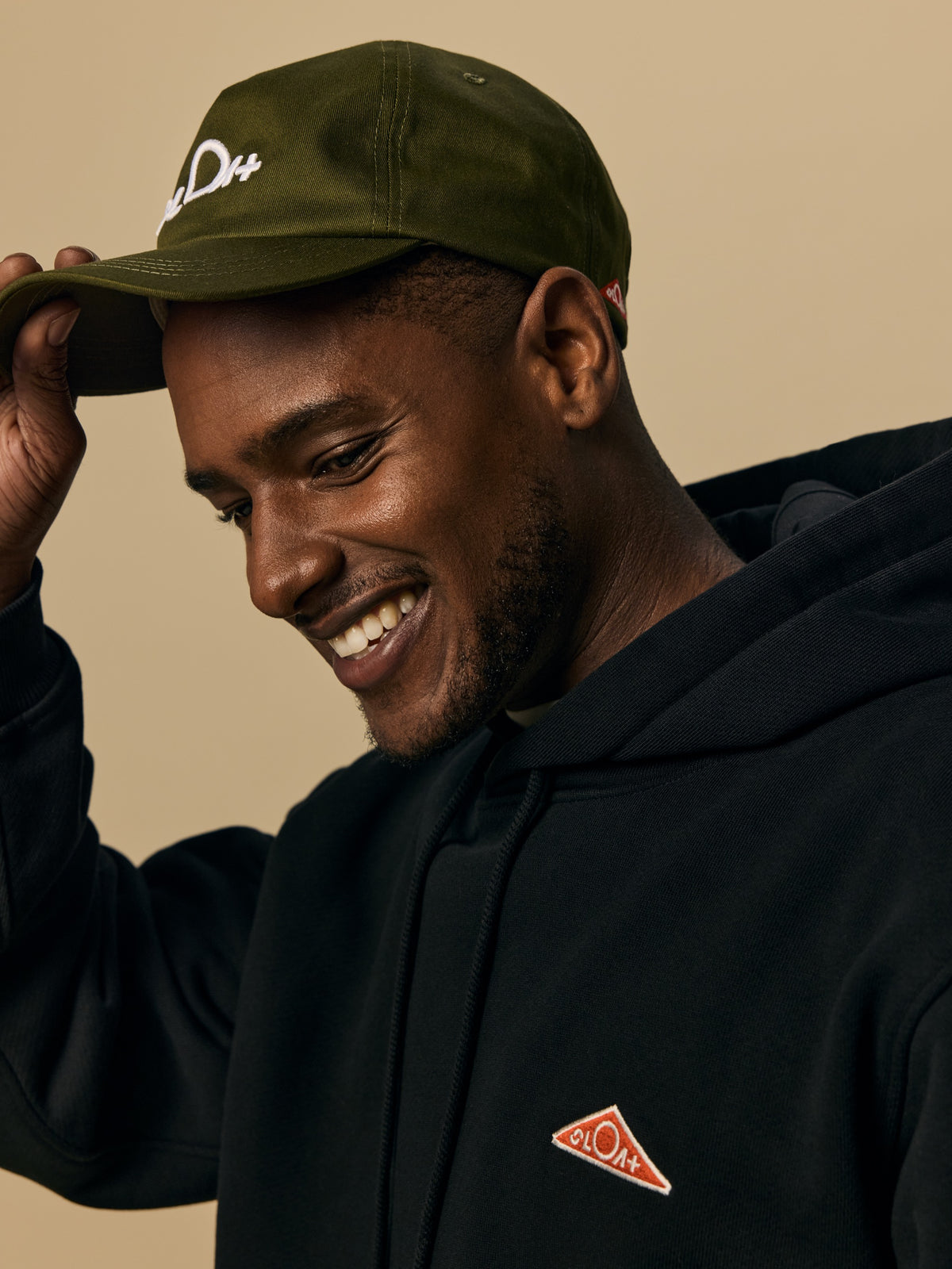 Organic Cotton Five Panel Hat in Oil Green [color:Oil Green]