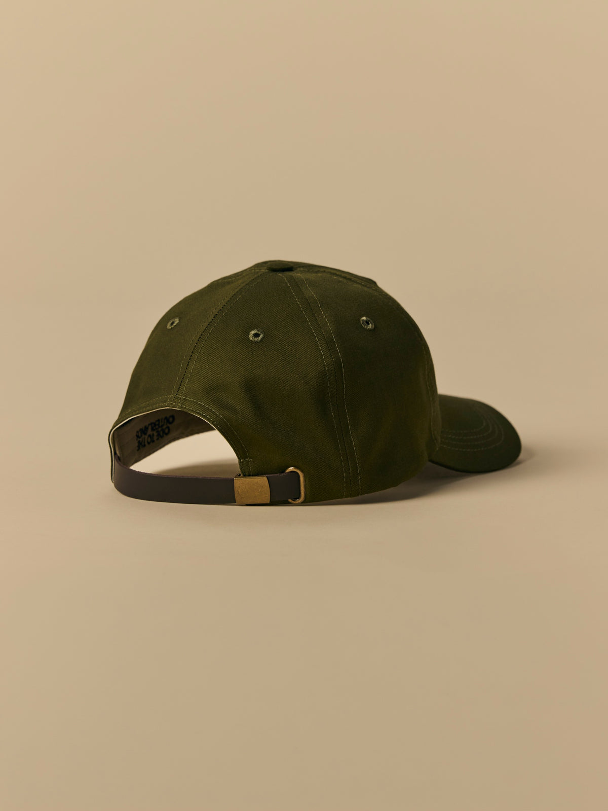 Organic Cotton Five Panel Hat in Oil Green [color:Oil Green]