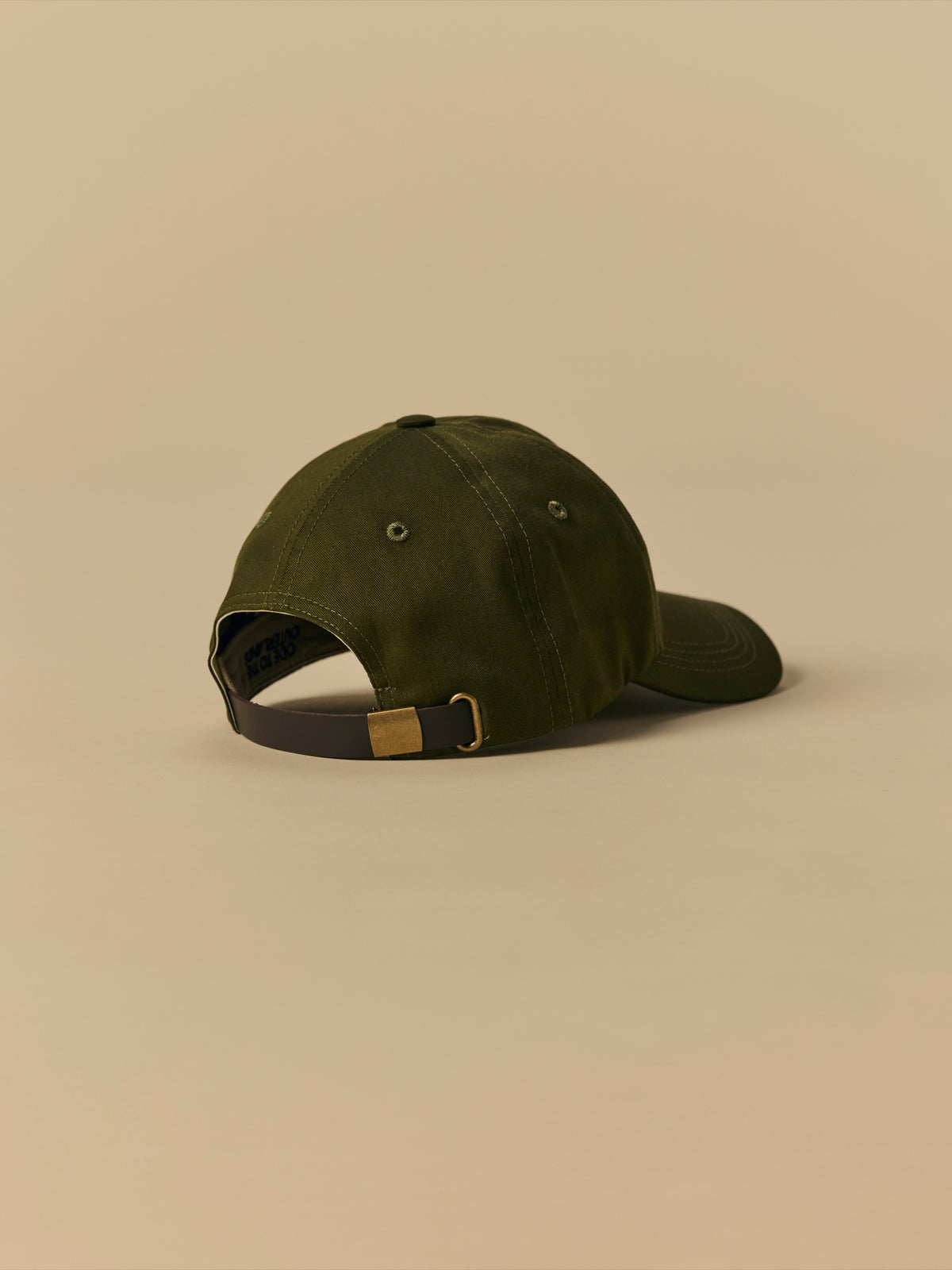 Organic Cotton Six Panel Hat in Oil Green [color:Oil Green]