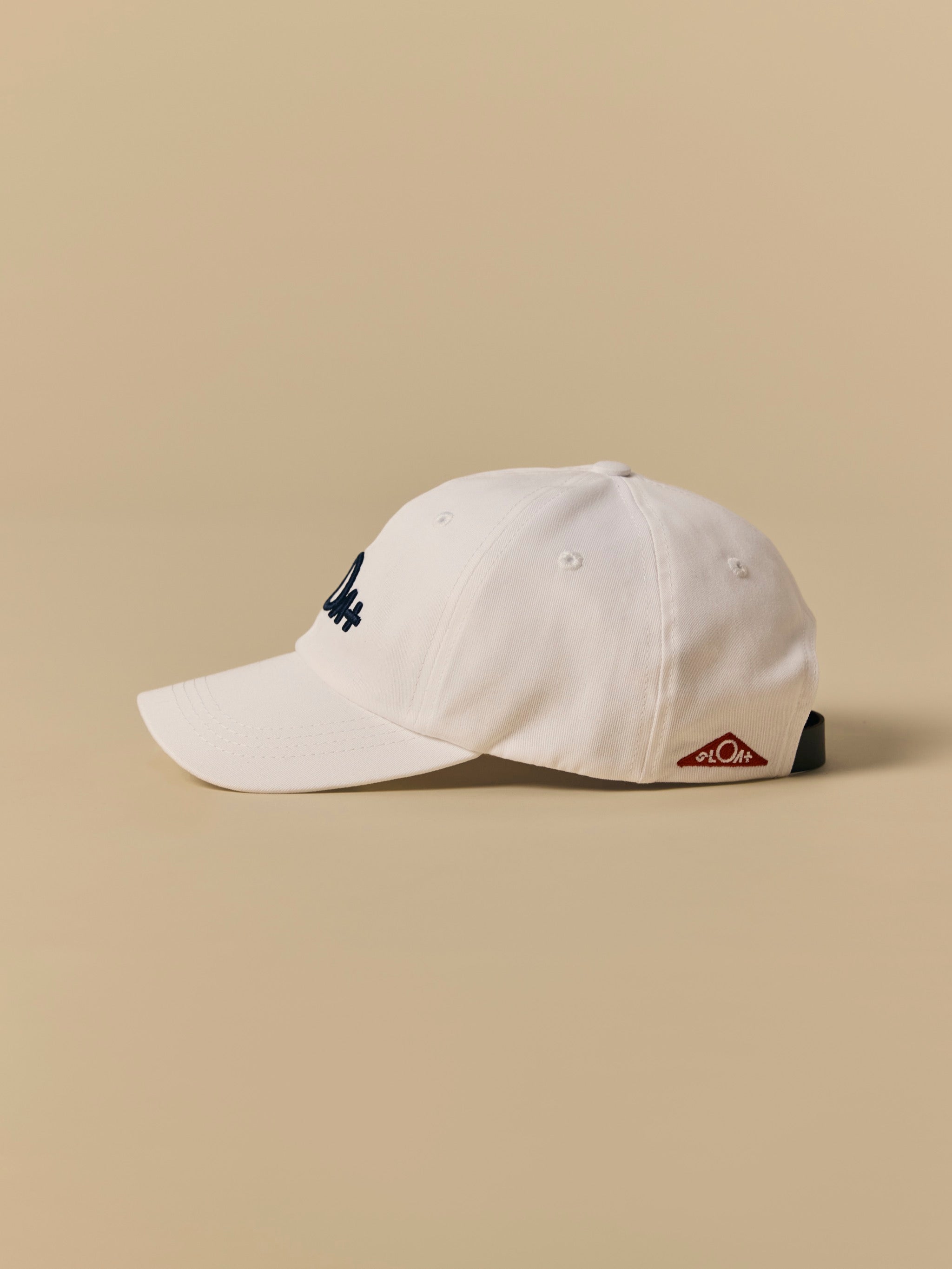 Organic Cotton Six Panel Hat in White [color:White]