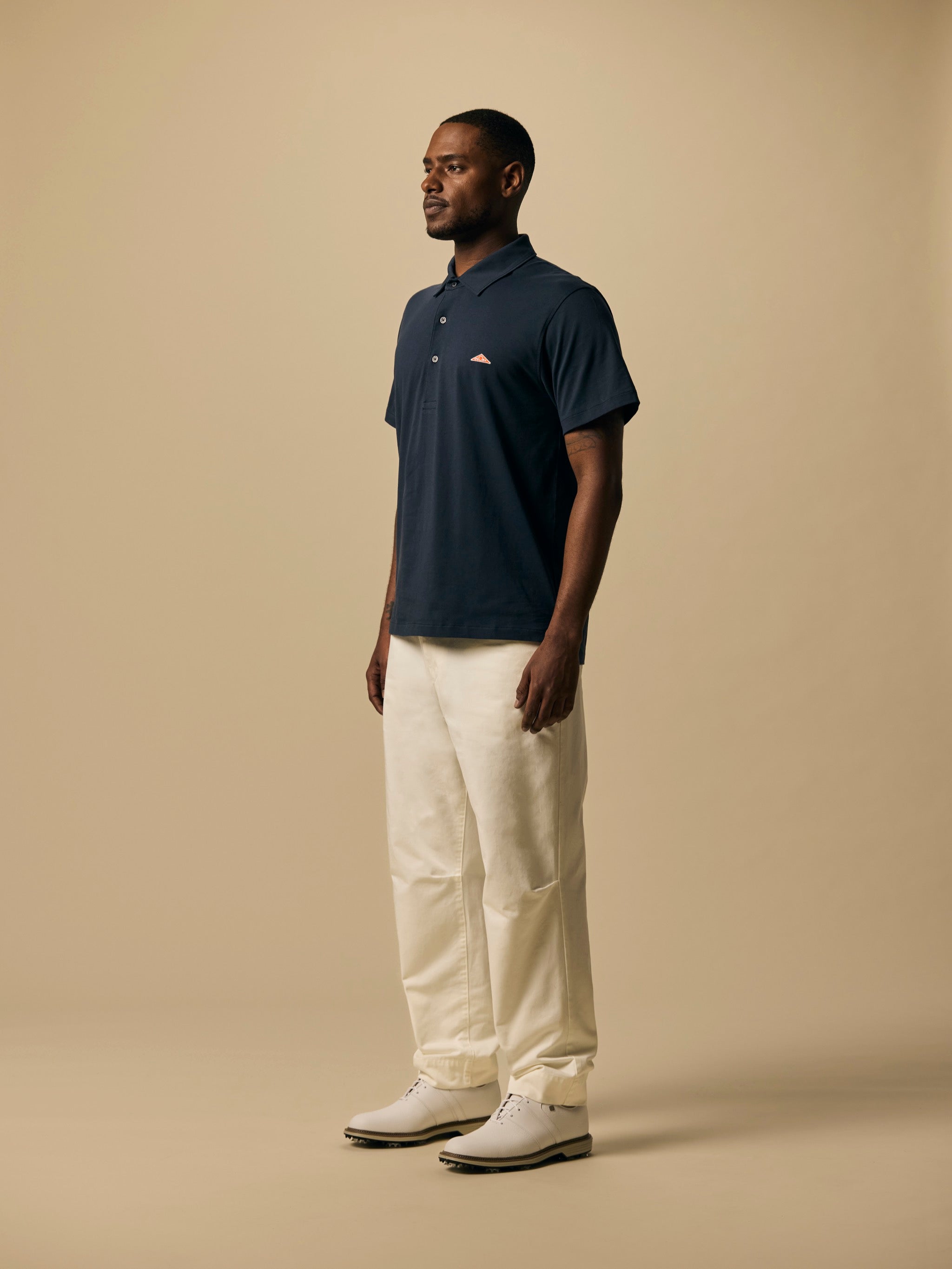 Organic Cotton Caddie Pant in Marshmallow [color:Marshmallow]