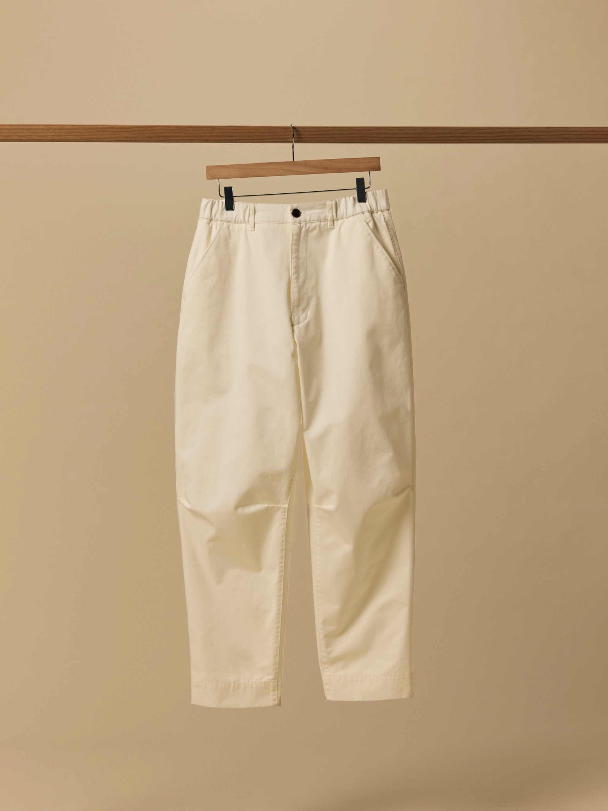 Organic Cotton Caddie Pant in Marshmallow [color:Marshmallow]