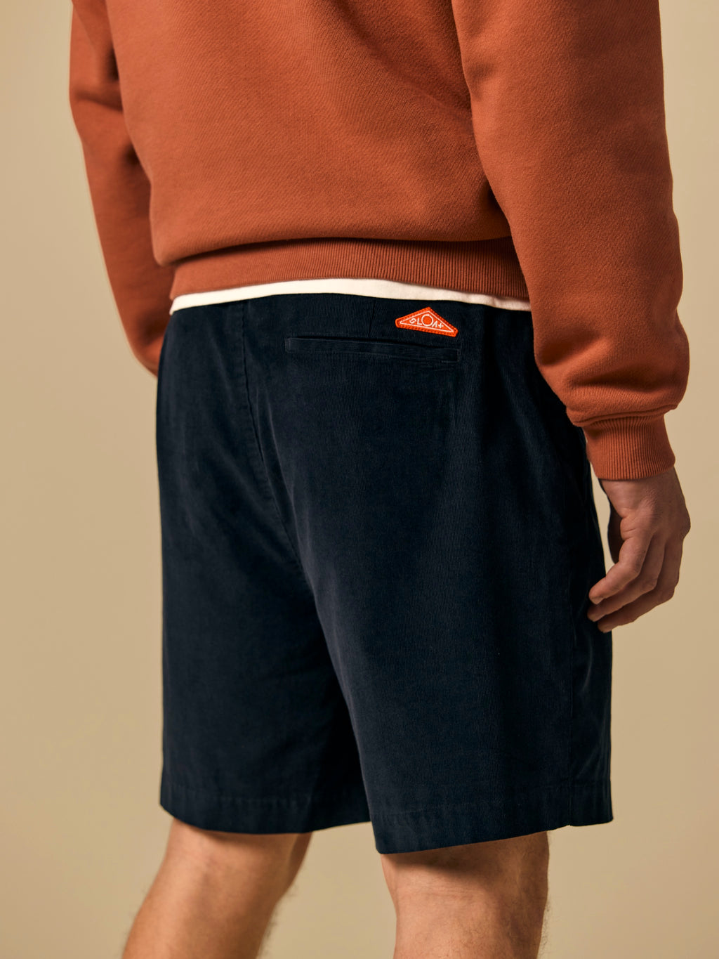 Organic Cotton Corduroy Short in Navy [color:Navy]