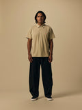 Organic Cotton Jersey Polo in Aluminum [color:Aluminum]