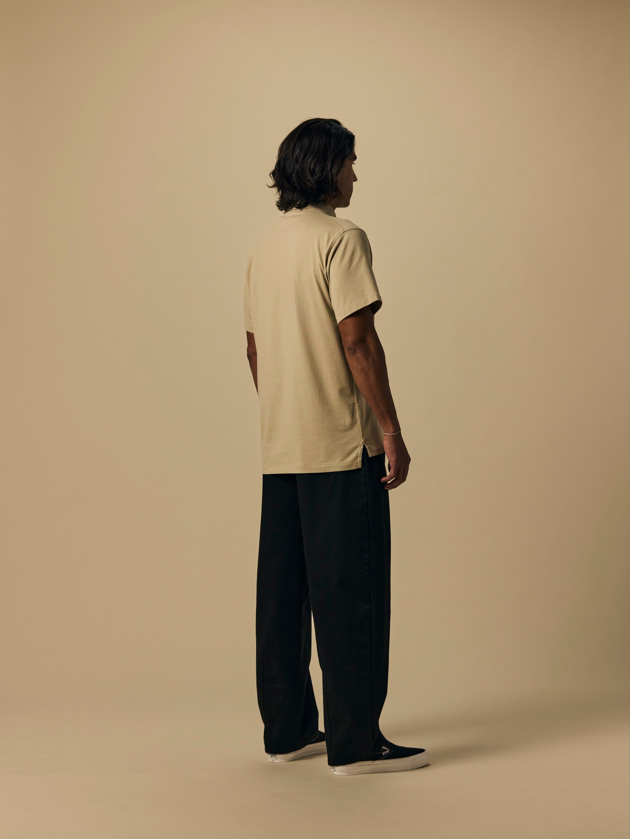 Organic Cotton Jersey Polo in Aluminum [color:Aluminum]