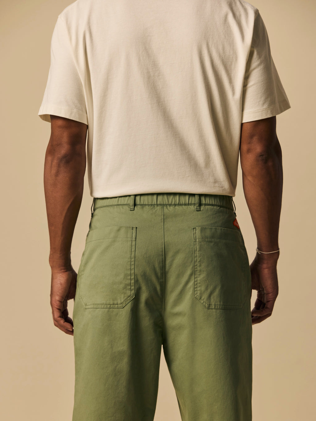 Organic Cotton Day Pant in Oil Green [color:Oil Green]