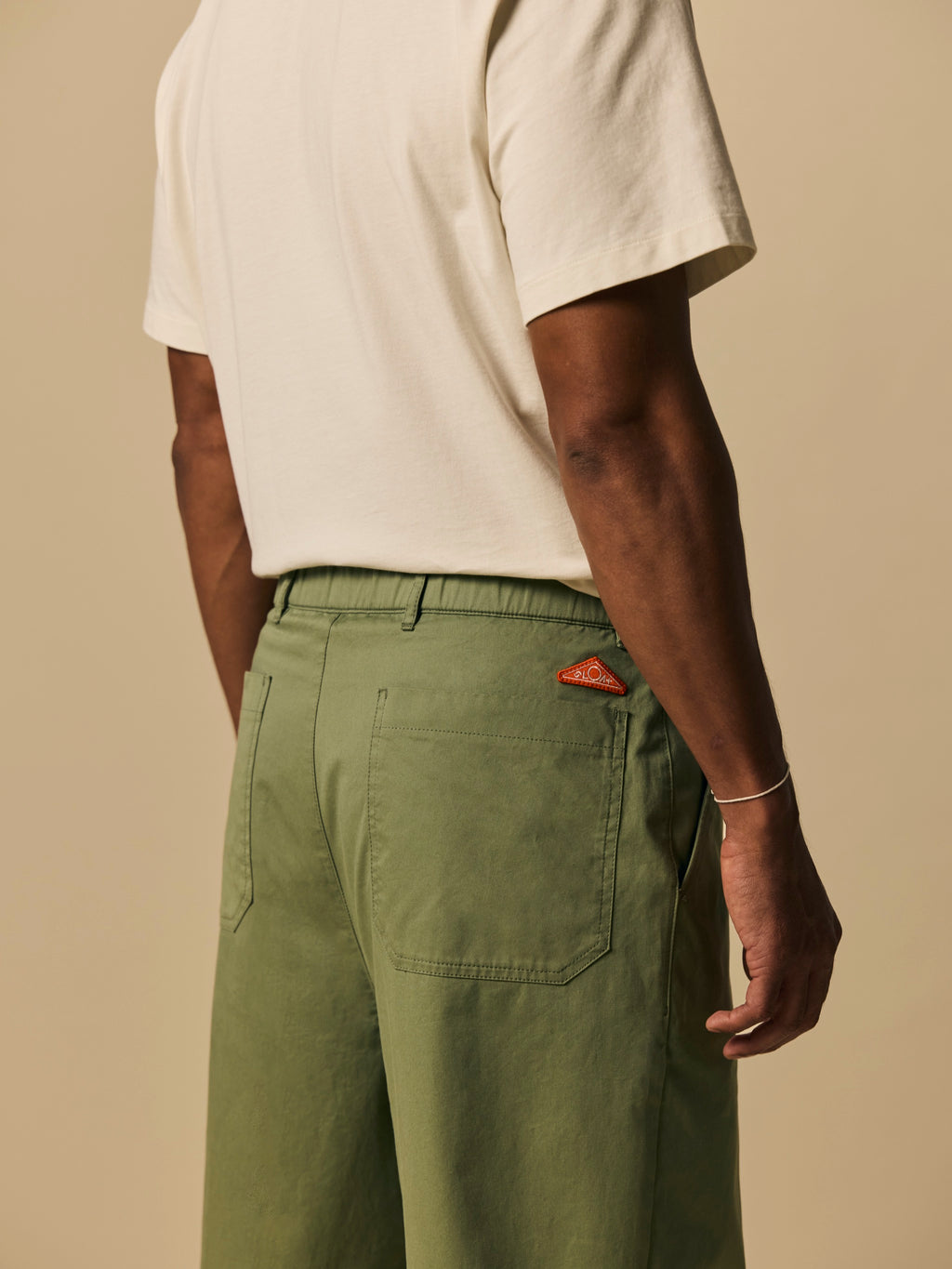 Organic Cotton Day Pant in Oil Green [color:Oil Green]