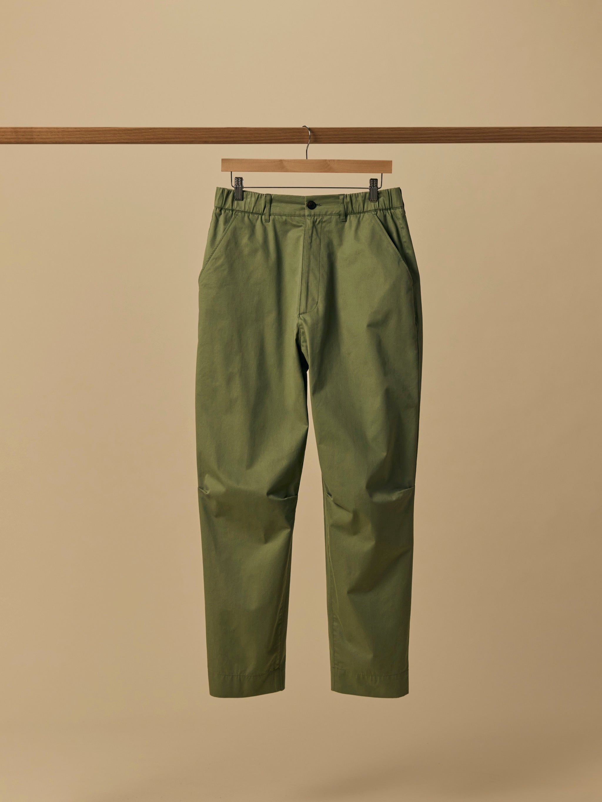 Organic Cotton Day Pant in Oil Green [color:Oil Green]