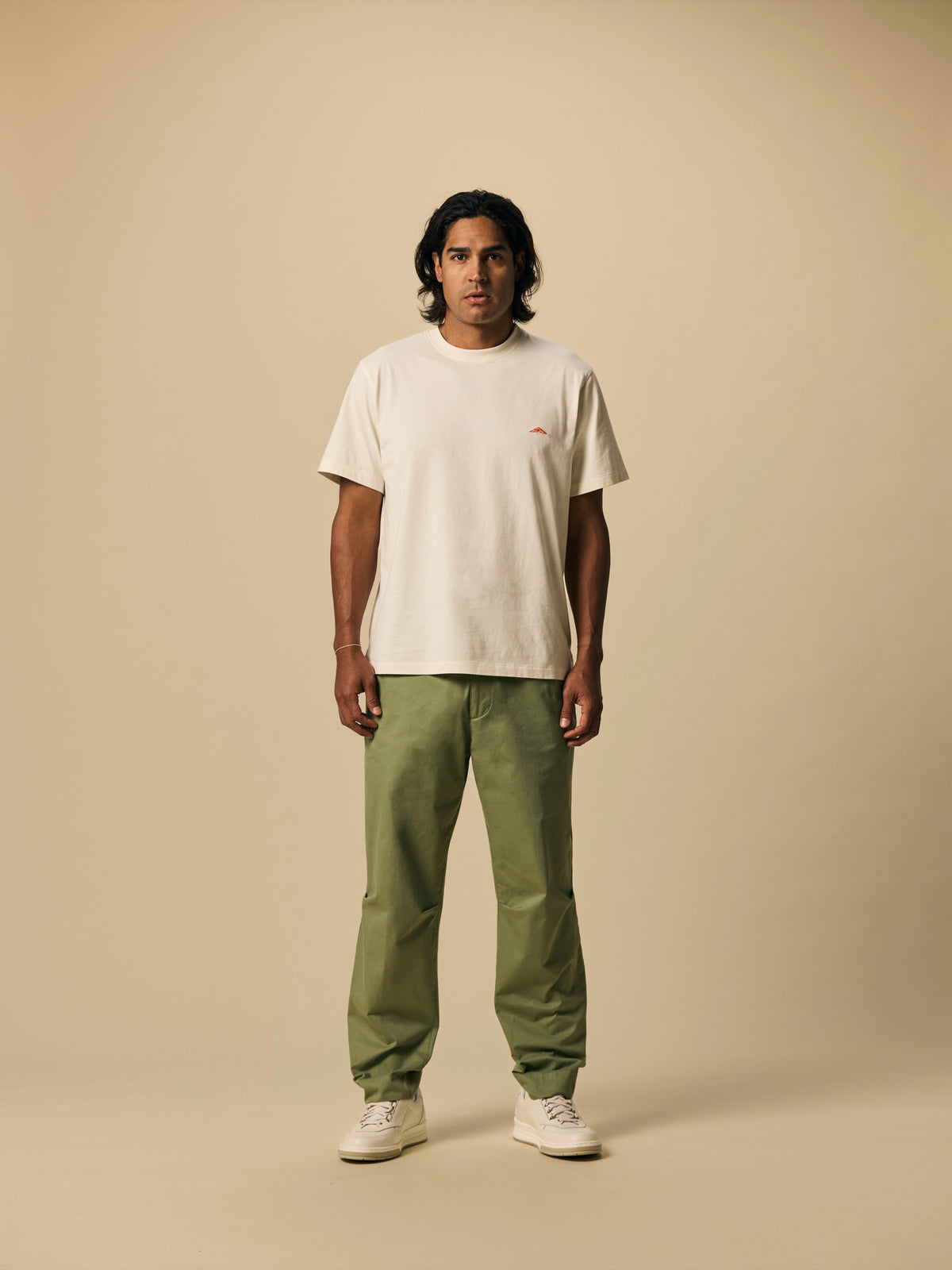 Organic Cotton T-Shirt in Seed Pearl [color:Seed Pearl]