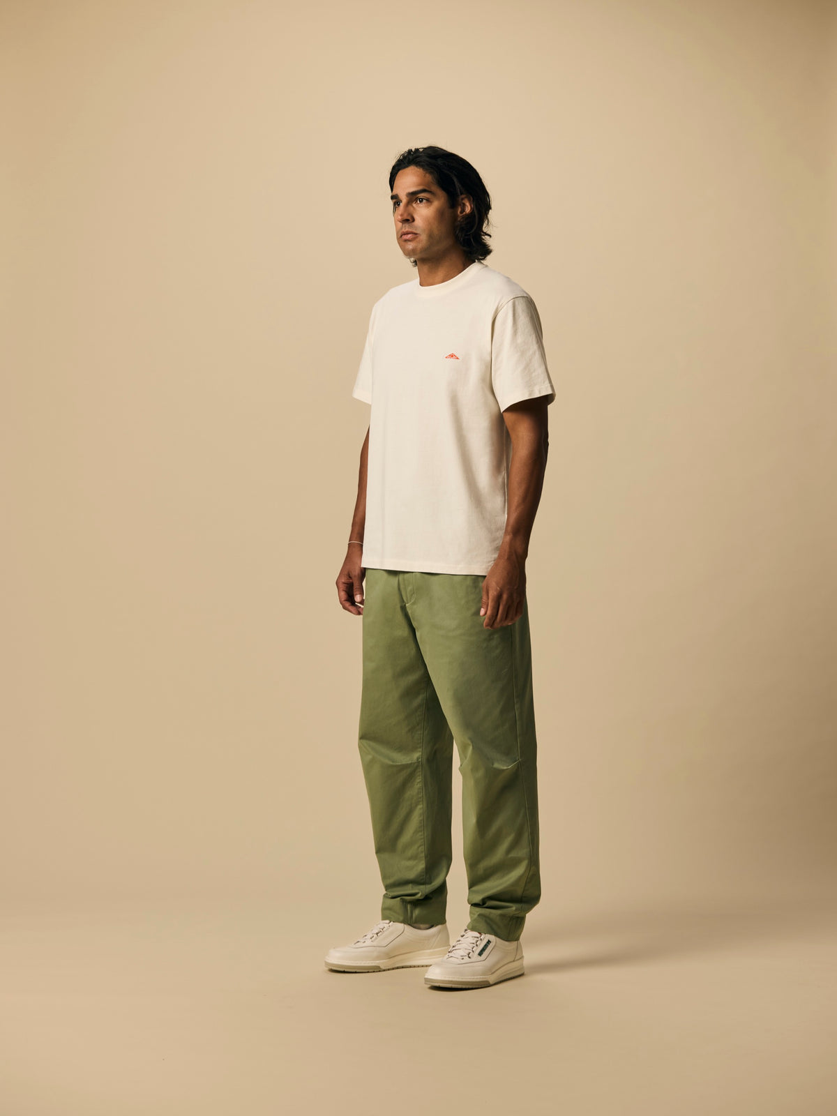 Organic Cotton T-Shirt in Seed Pearl [color:Seed Pearl]