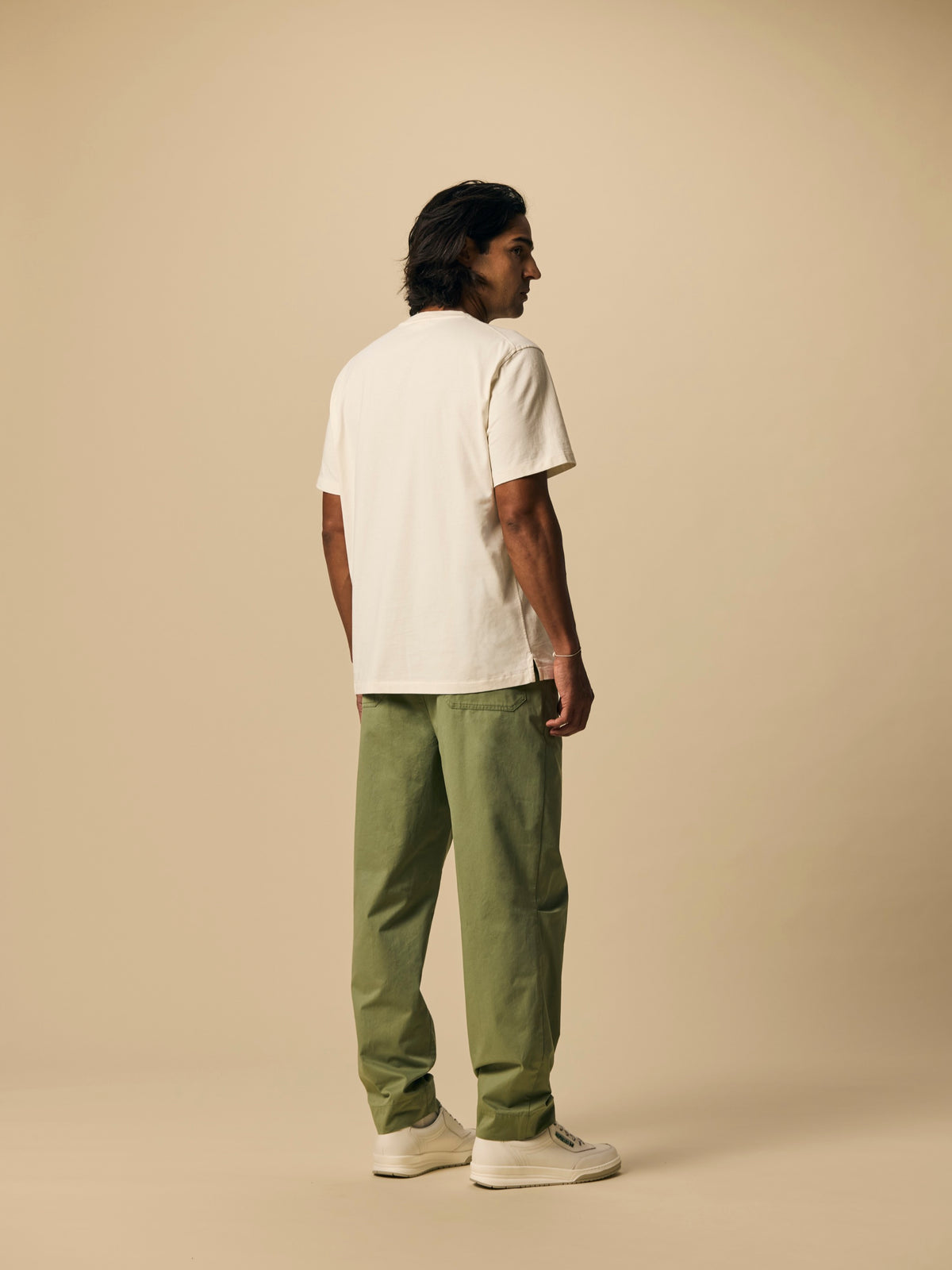 Organic Cotton T-Shirt in Seed Pearl [color:Seed Pearl]