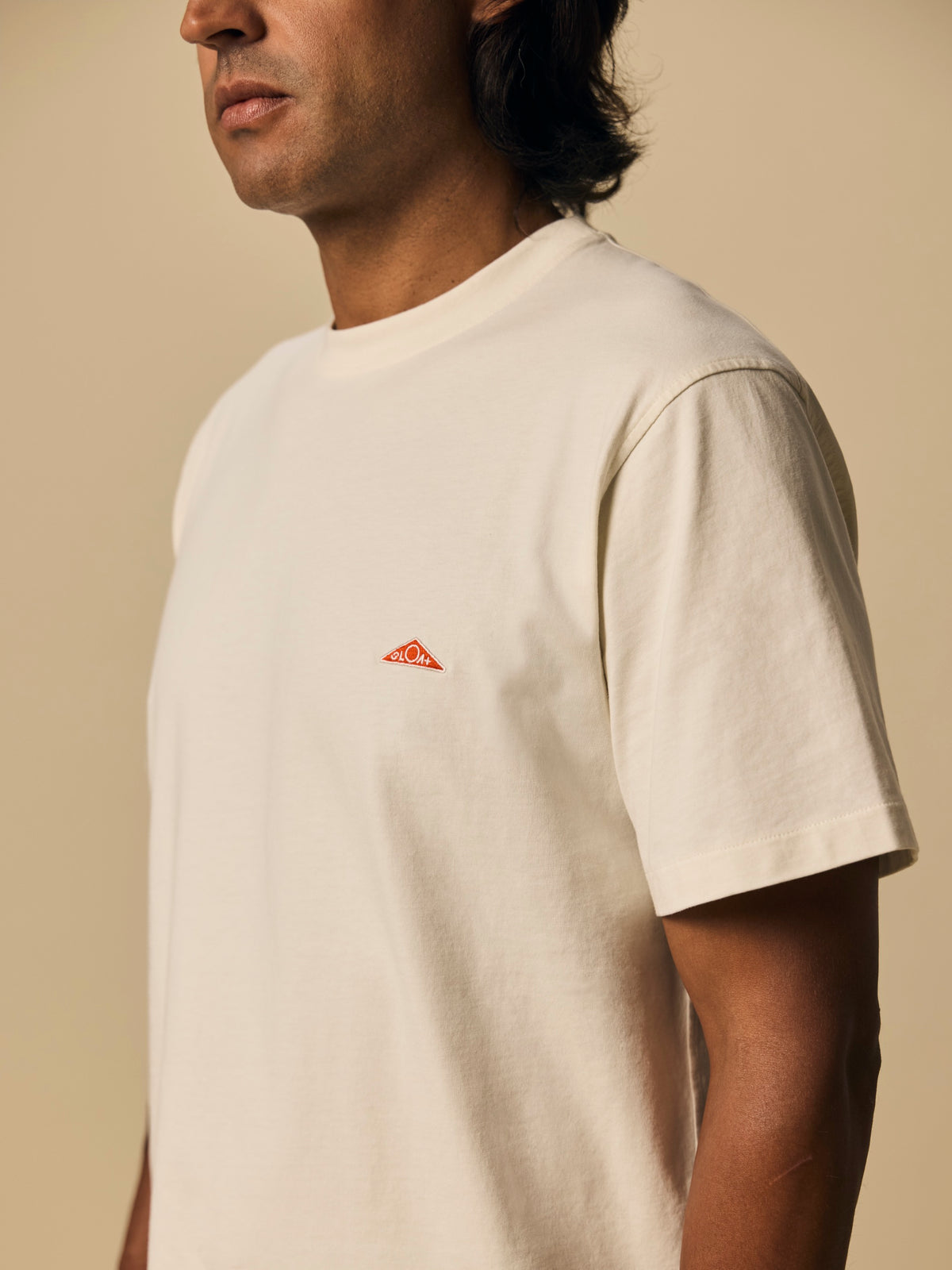 Organic Cotton T-Shirt in Seed Pearl [color:Seed Pearl]