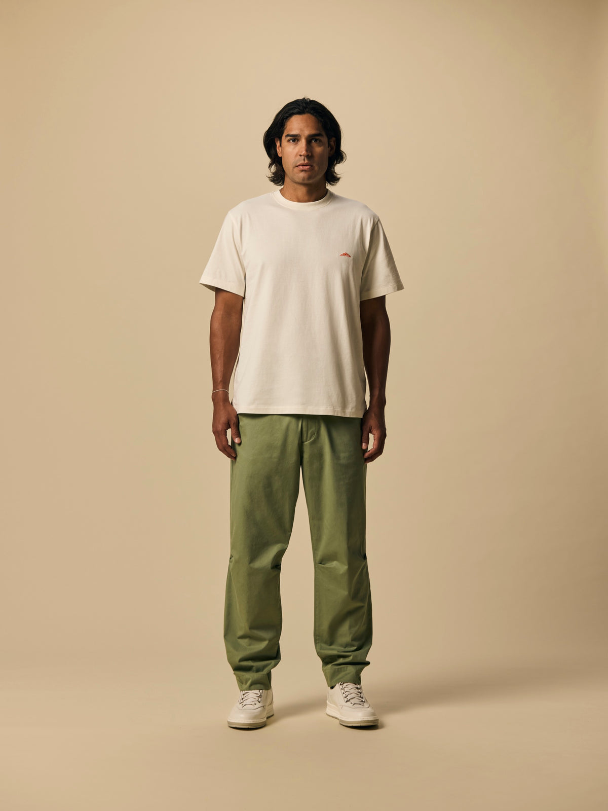 Organic Cotton T-Shirt in Seed Pearl [color:Seed Pearl]