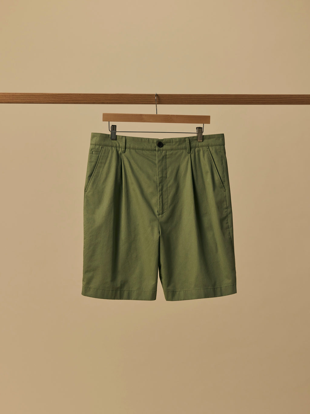 Organic Cotton Golf Short in Oil Green [color:Oil Green]