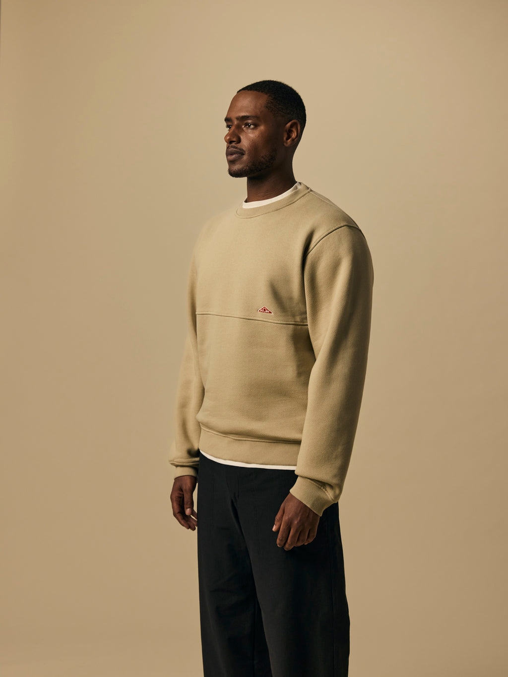 Organic Cotton Fleece Crewneck in Aluminum [color:Aluminum]