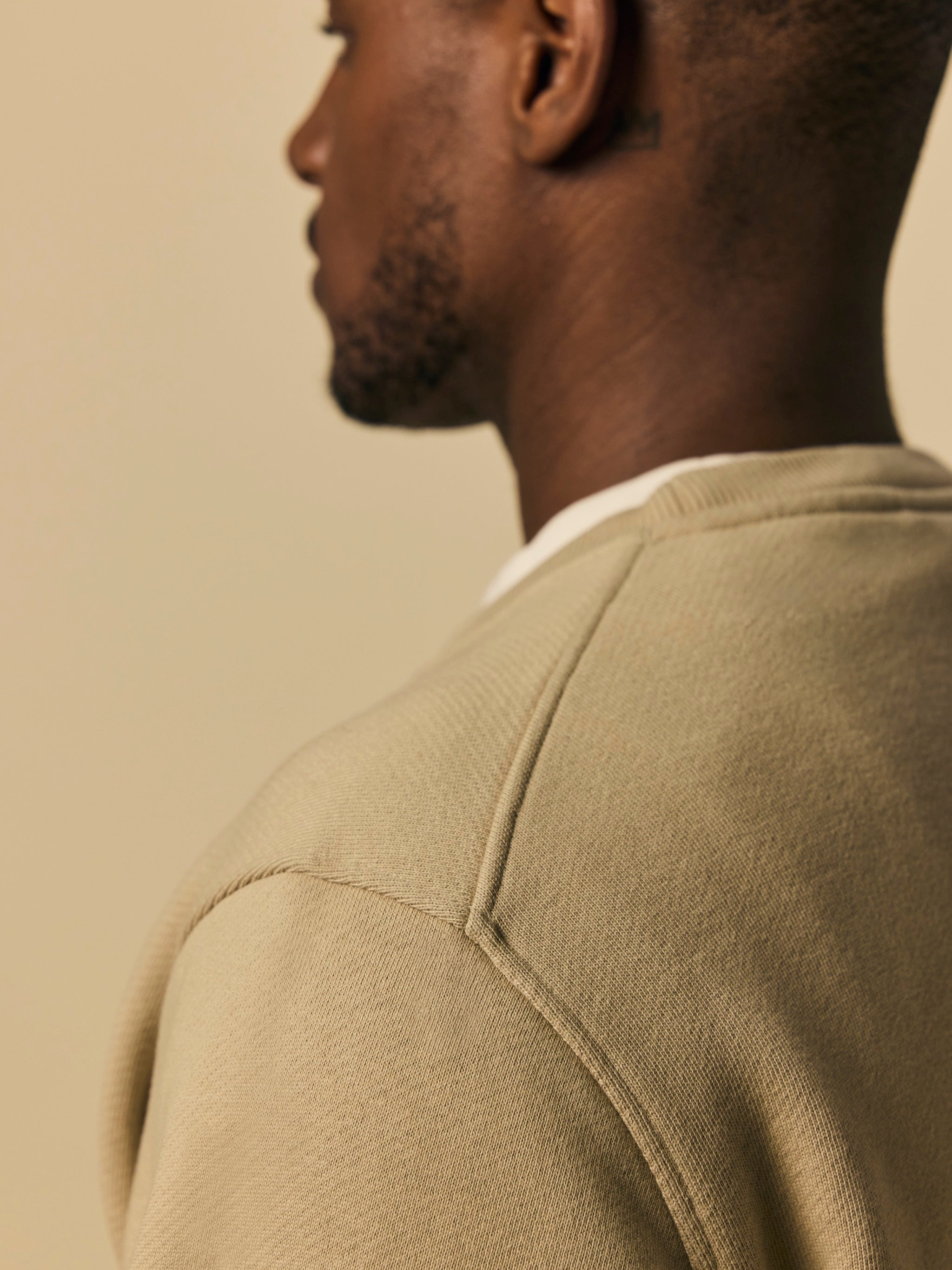Organic Cotton Fleece Crewneck in Aluminum [color:Aluminum]