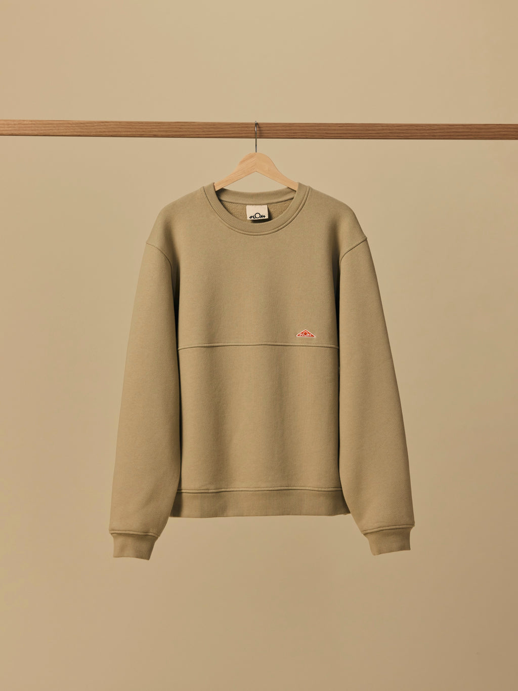 Organic Cotton Fleece Crewneck in Aluminum [color:Aluminum]
