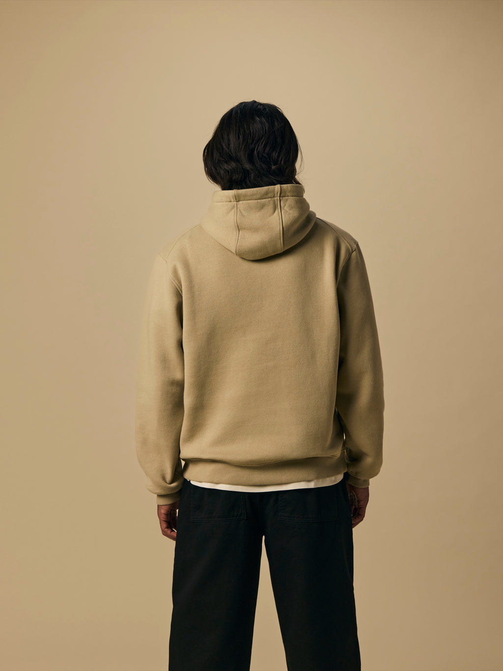 Organic Cotton Fleece Hoodie in Aluminum [color:Aluminum]