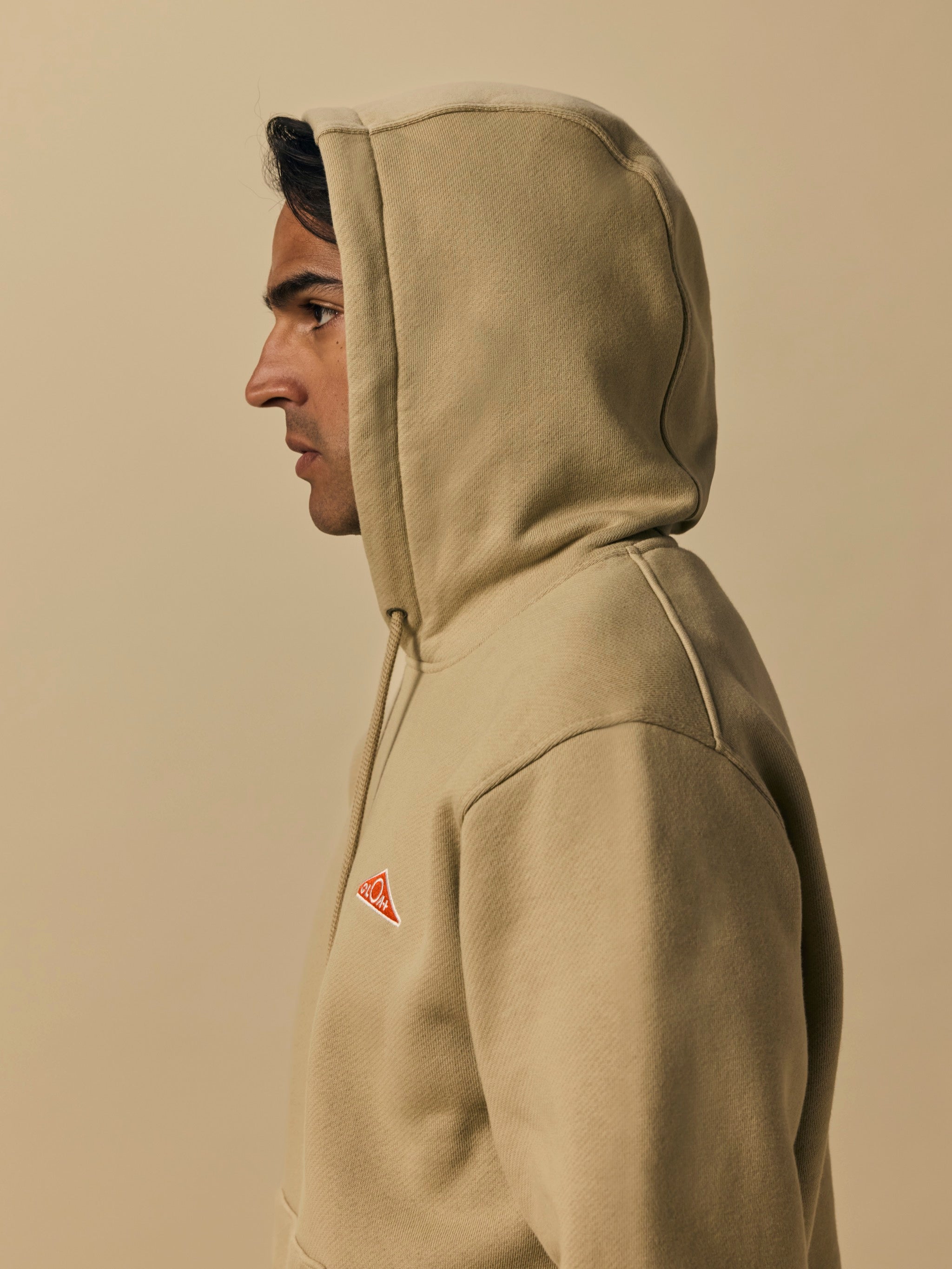 Organic Cotton Fleece Hoodie in Aluminum [color:Aluminum]