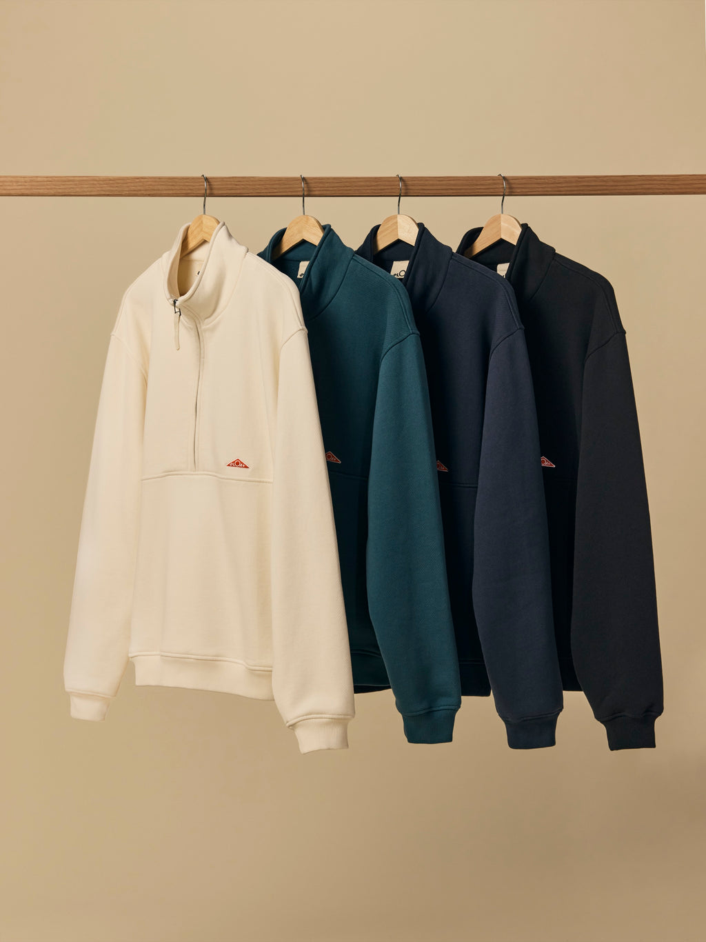 Organic Cotton Fleece Quarter Zip — lifestyle