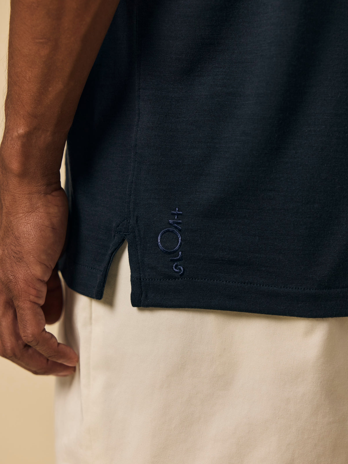 Merino Polo in Navy [color:Navy]