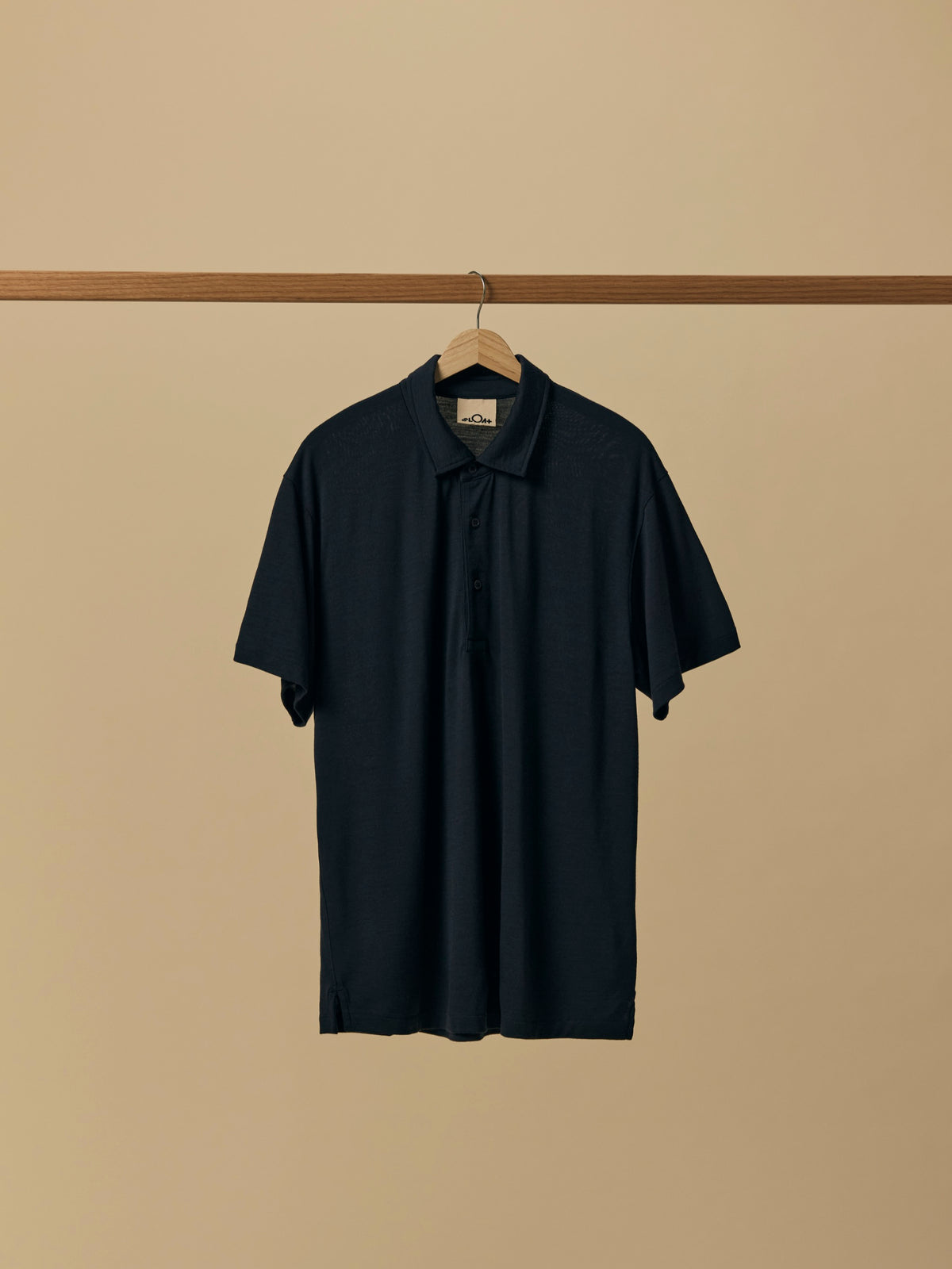 Merino Polo in Navy [color:Navy]