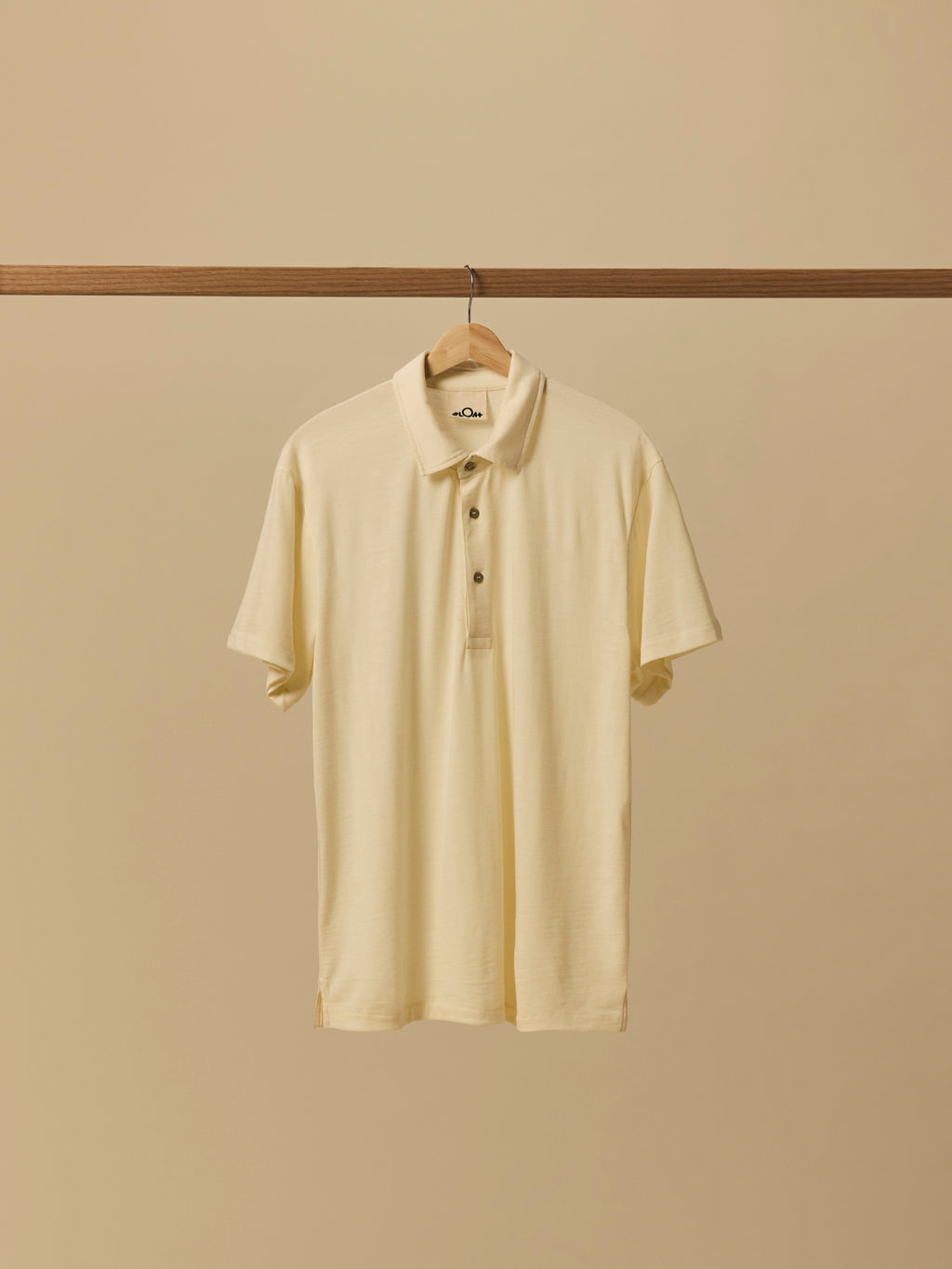 Merino Polo in Seed Pearl [color:Seed Pearl]