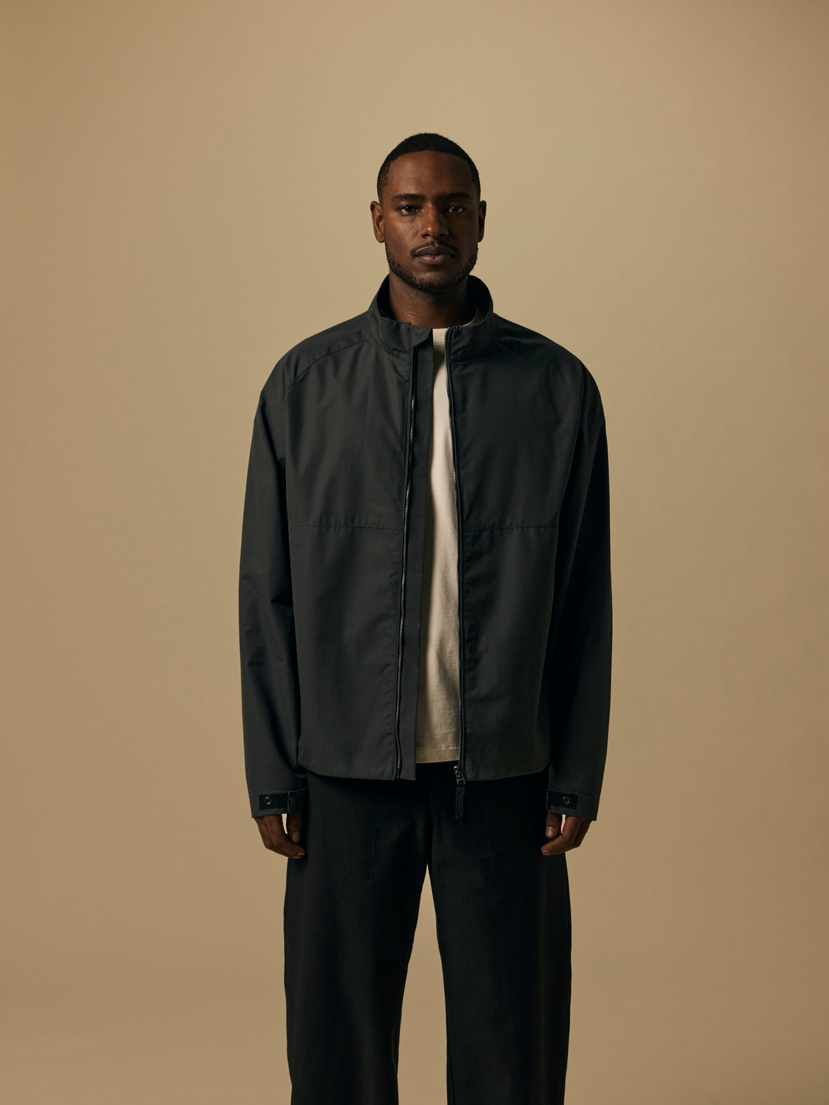 Organic Ventile Windbreaker in Charcoal [color:Charcoal]