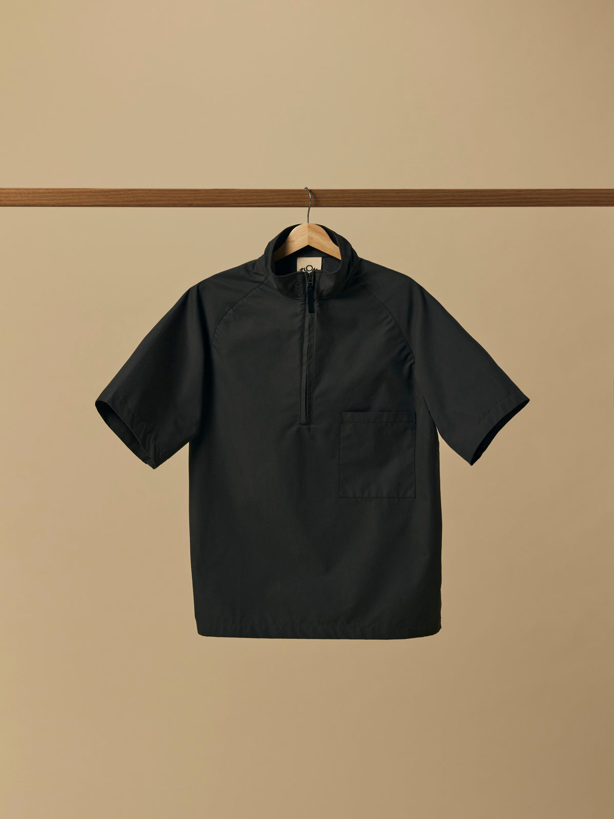 Organic Ventile Wind Shirt in Black [color:Black]
