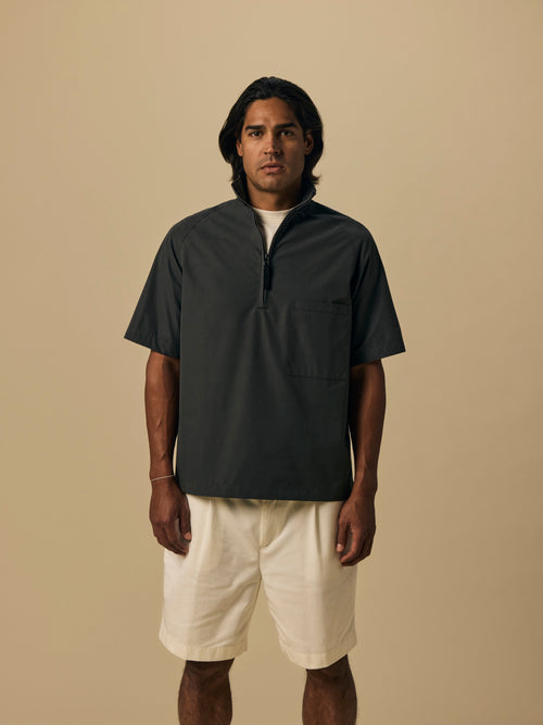 Organic Ventile Wind Shirt in Charcoal [color:Charcoal]