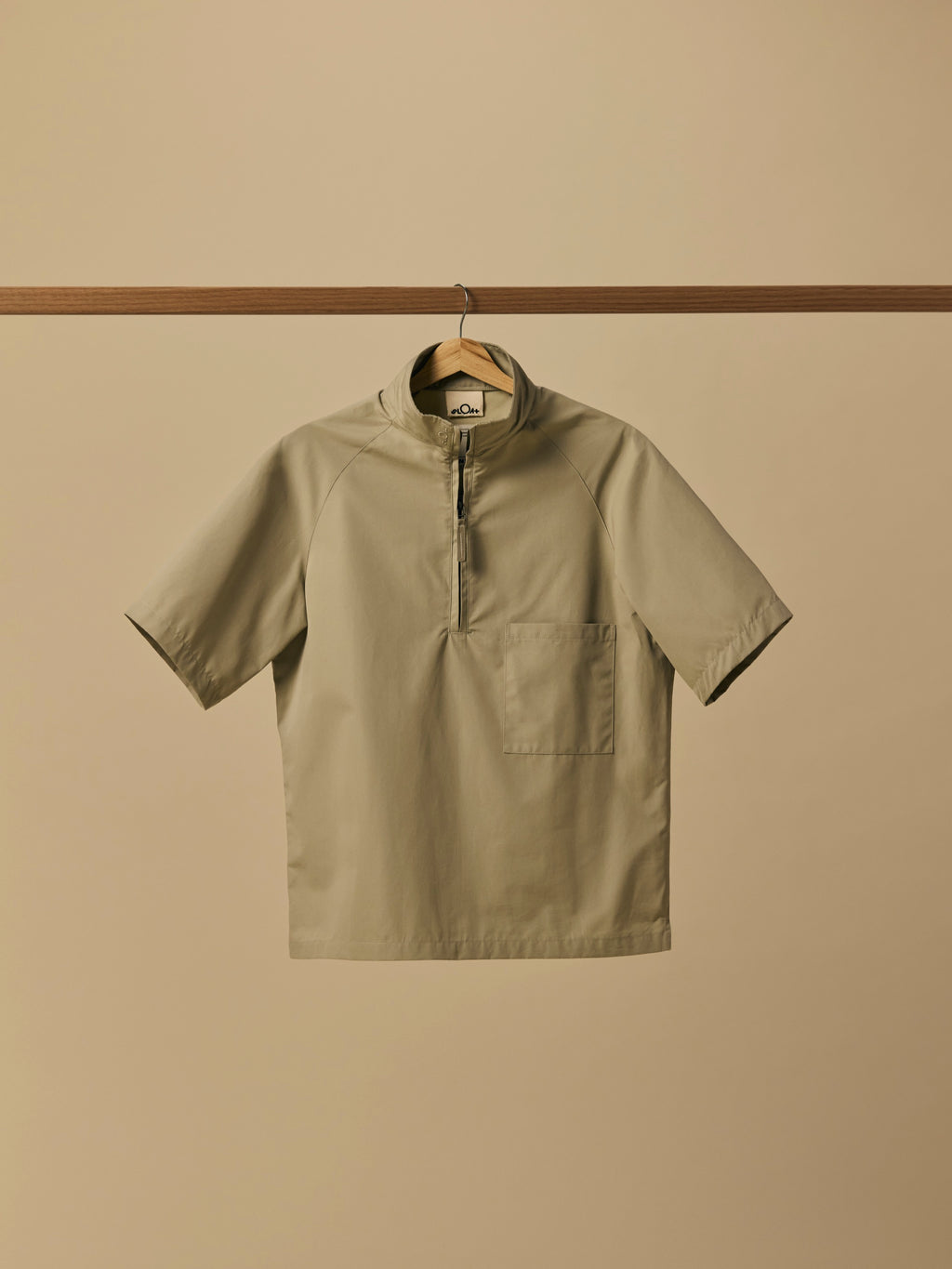 Organic Ventile Wind Shirt in Stone [color:Stone]
